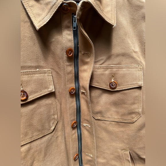 Men's Tan Jacket - Picture 3 of 9